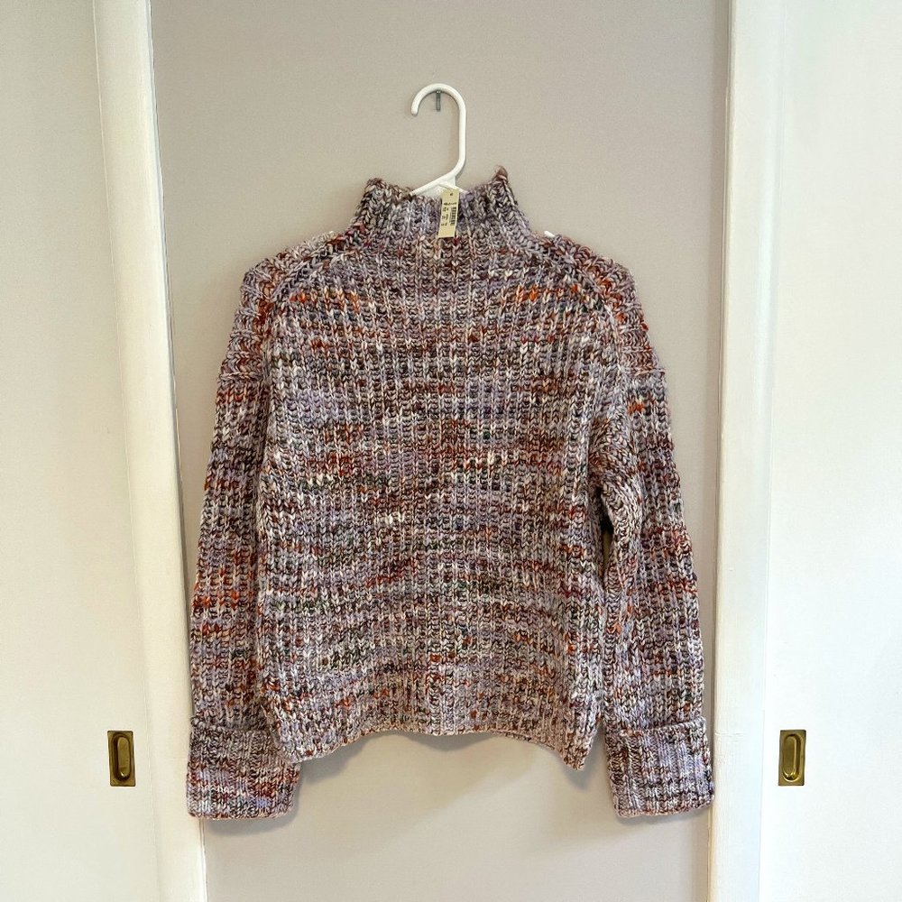 NWT MADEWELL OVERSIZED MOCK NECK SWEATER